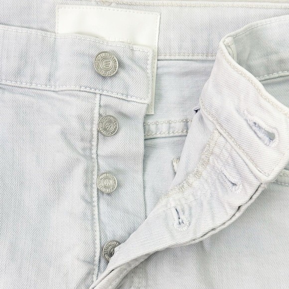 Mother Superior Women's Distressed Denim Mini Skirt Vagabond Fray Size 30 - Picture 4 of 11